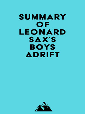 cover image of Summary of Leonard Sax's Boys Adrift